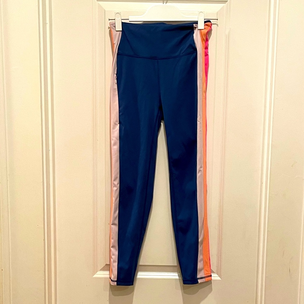 Blue Lilly Pulitzer Leggings with Stripes